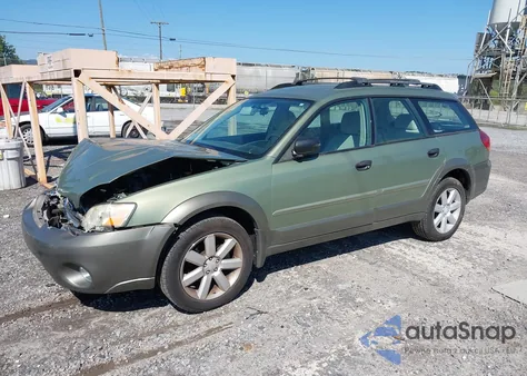 2007 Subaru Outback 2.5I from USA, damaged, VIN 4S4BP61C177301325
